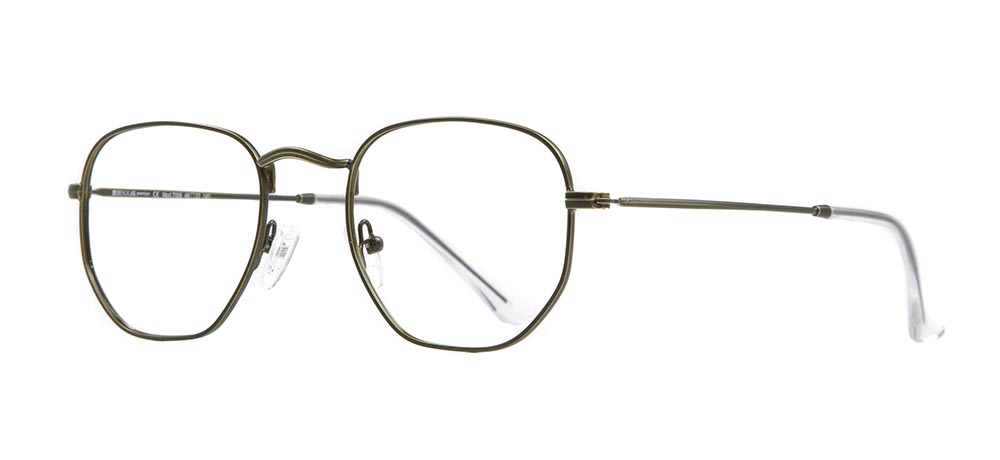 BENX PREMIUM Eyeglasses Teenage Man,Woman,Unisex Rectangular Full-Rimmed Metal Unfiltered BXMTL 7008.48-C.54